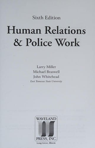 Human relations & police work
