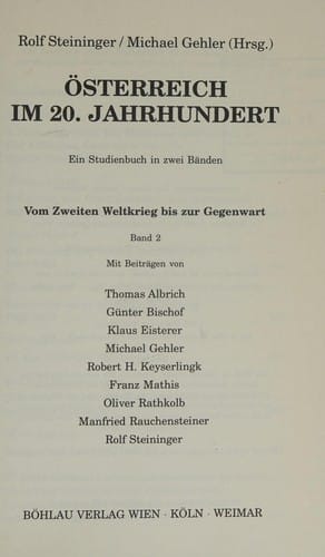 Österreich im 20. Jahrhundert: Ein Studienbuch in zwei Bänden (German Edition)