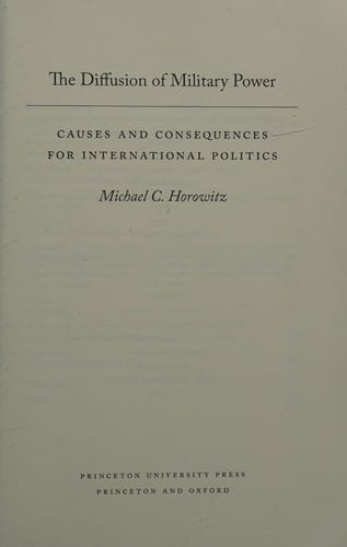 The diffusion of military power