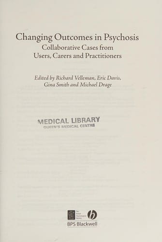 Changing outcomes in psychosis