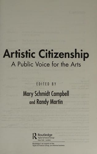 Artistic citizenship