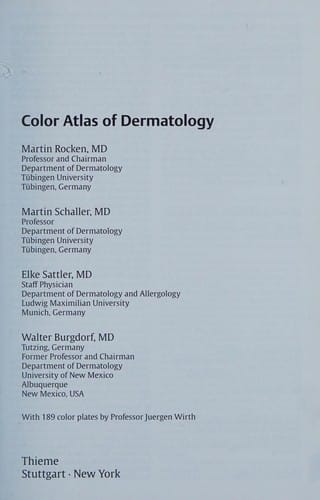 Color atlas of dermatology