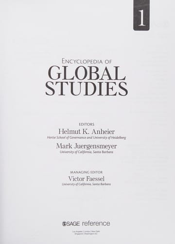 Encyclopedia of global studies