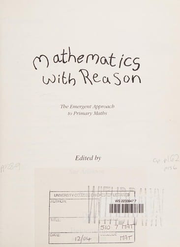 Mathematics with reason
