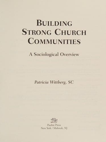 Building strong church communities