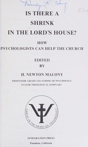 Is there a shrink in the Lord's house?