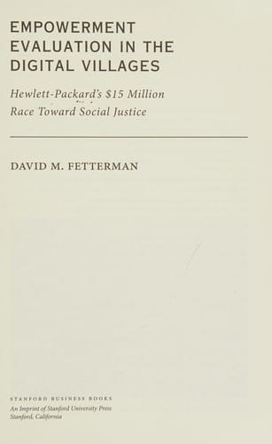 Empowerment evaluation in the digital villages