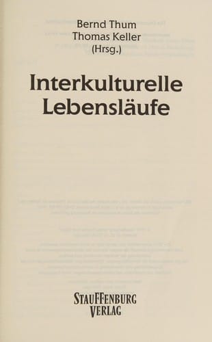 Interkulturelle Lebensläufe