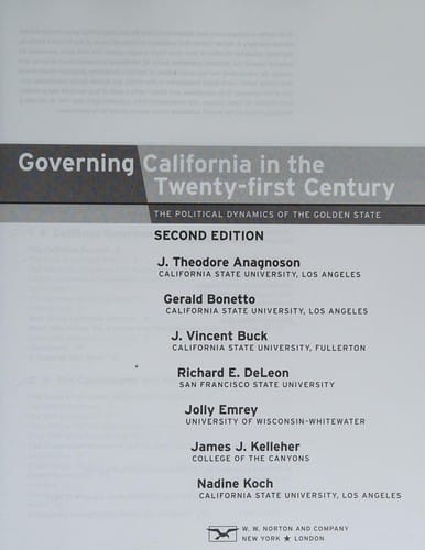 Governing California in the twenty-first century