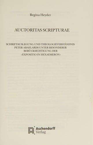 Auctoritas scripturae