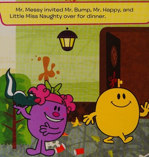 Mr. Messy's messy meal