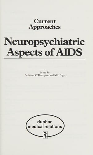 Neuropsychiatric aspects of AIDS