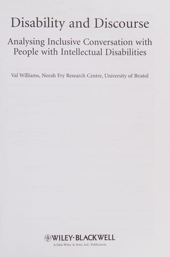 Disability and discourse