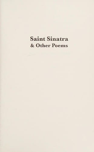 Saint Sinatra & other poems