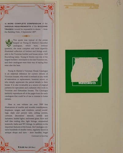 The Victorian house catalogue