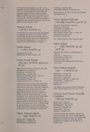 Swords for sea service