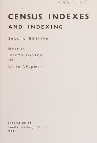 Census indexes and indexing
