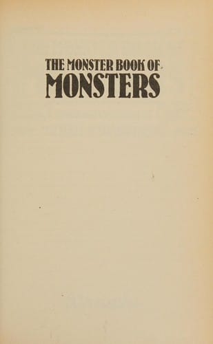 The Monster book of monsters