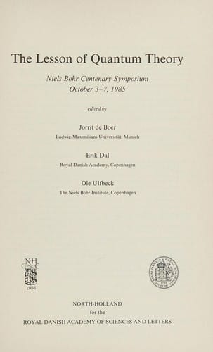 The Lesson of quantum theory