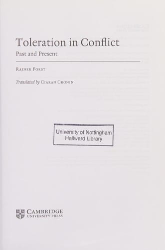 Toleration in conflict