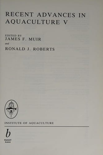 Recent advances in aquaculture