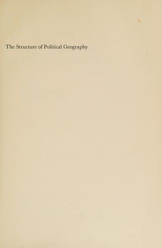 The structure of political geography