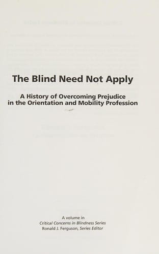 The blind need not apply