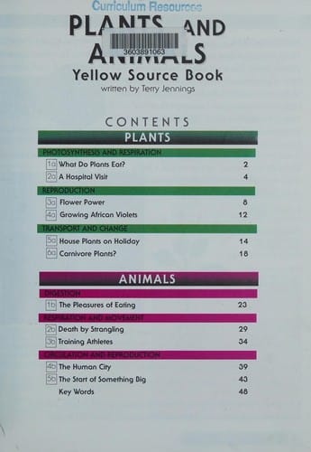 Plants and animals