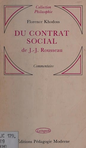 Du contrat social de Jean-Jacques Rousseau