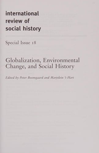 Globalization, environmental change, and social history