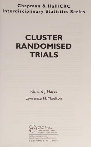 Cluster randomised trials