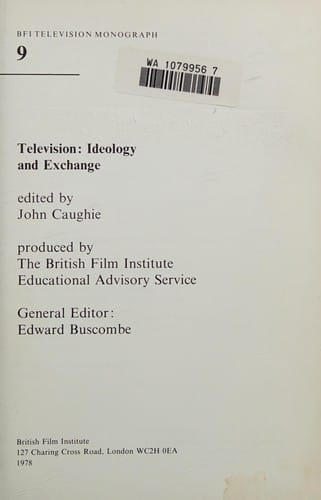 Television: ideology and exchange