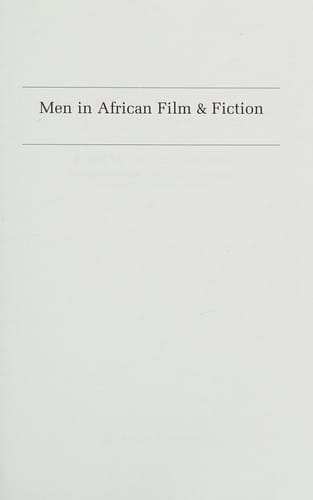 Men in African film & fiction