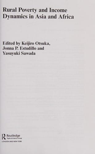 Rural poverty and income dynamics in Asia and Africa