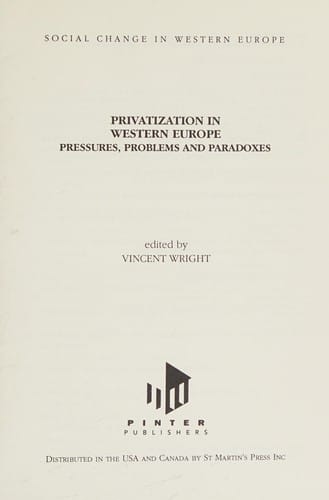 Privatization in Western Europe