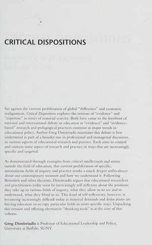 Critical dispositions