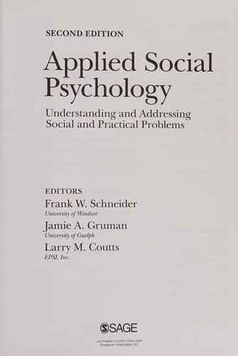 Applied social psychology