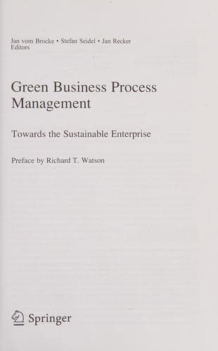 Green business process management