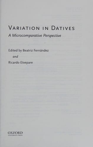 Variation in datives