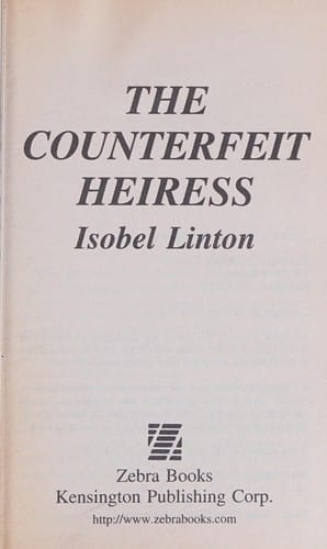 The Counterfeit Heiress