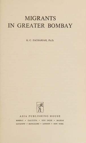 Migrants in Greater Bombay