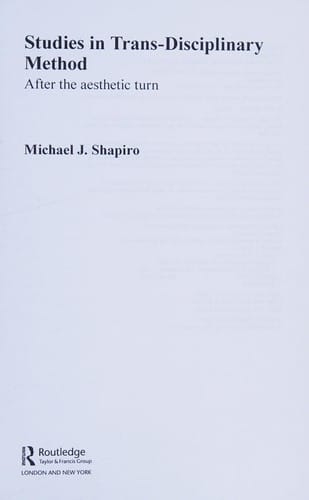 Studies in trans-disciplinary method