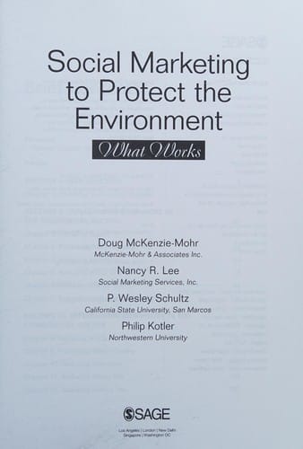 Social marketing to protect the environment