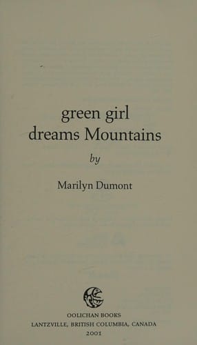 Green girl dreams mountains