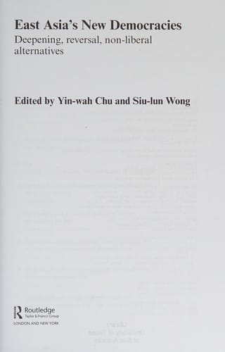 East Asia's new democracies