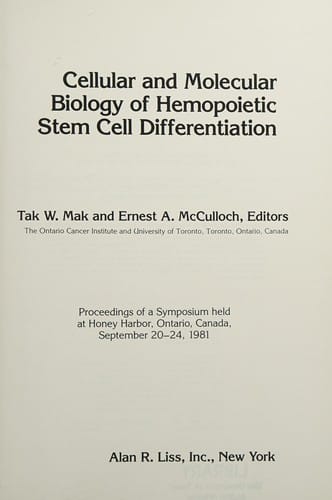 Cellular and molecular biology of hemopoietic stem cell differentiation