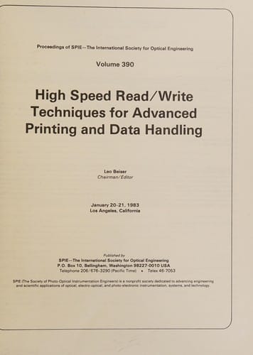 High speed read/write techniques for advanced printing and data handling