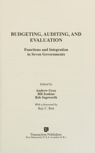 Budgeting, auditing, and evaluation