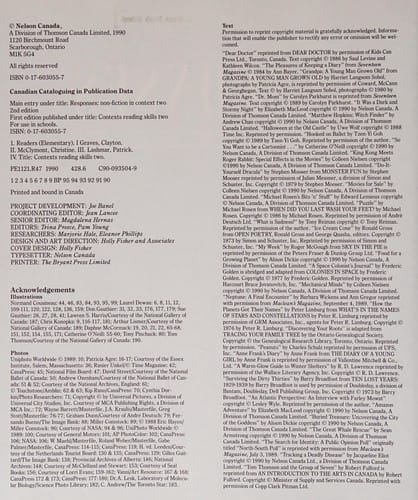 Responses : non-fiction in context [two]