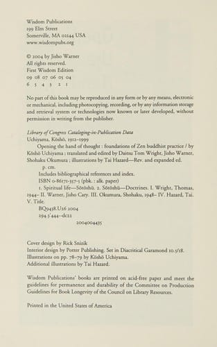 Opening the hand of thought